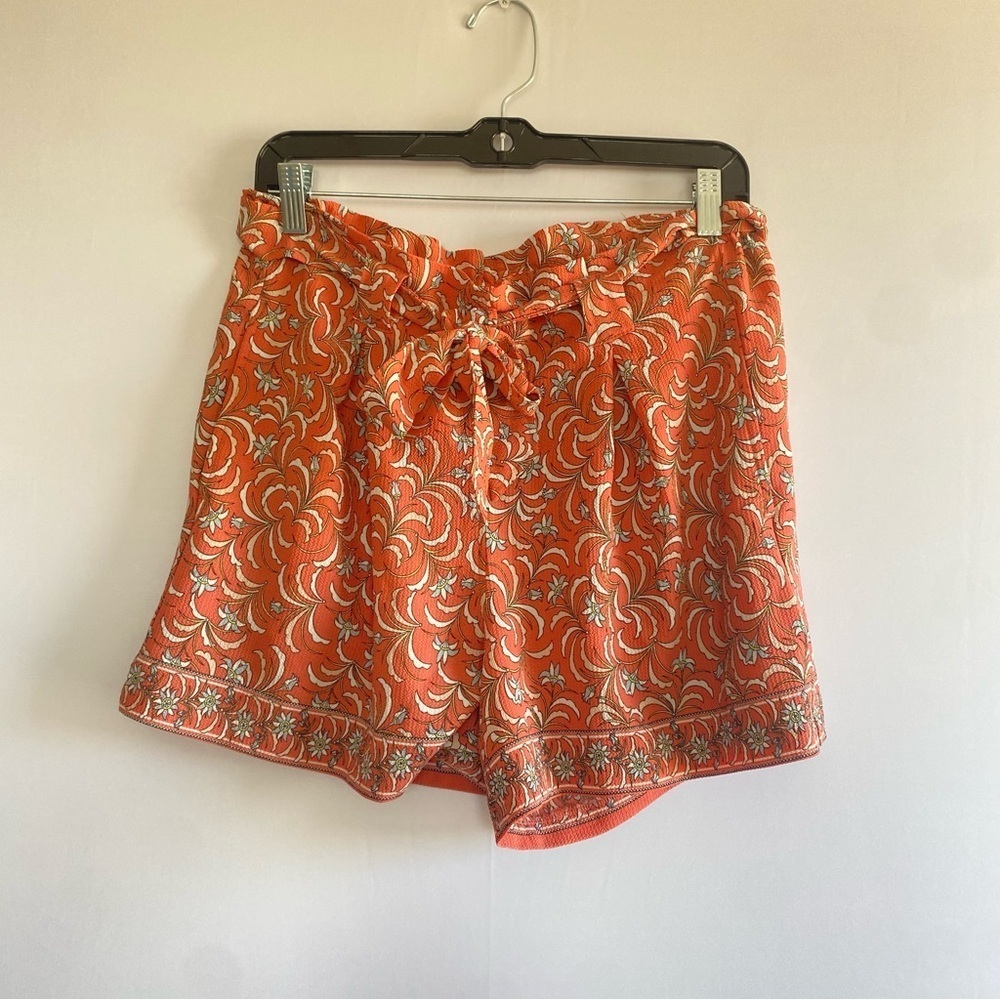 Max Studio High Waist Orange Shorts